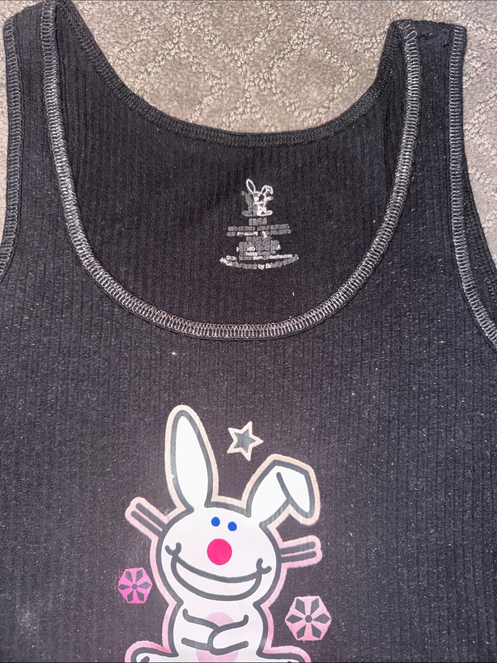 Vintage Y2K It’s Happy Bunny Jim Benton Sarcastic Tank Top - Picture 3 of 4